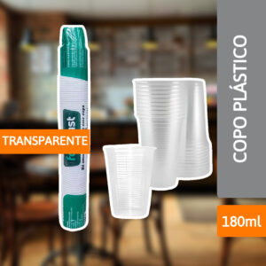 Copo Plástico 180ml Abnt Transparente 2500 Un - FONPLAST