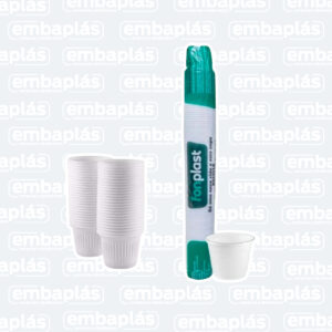 Copo Plástico 50ml Abnt Branco 100 Un - FONPLAST