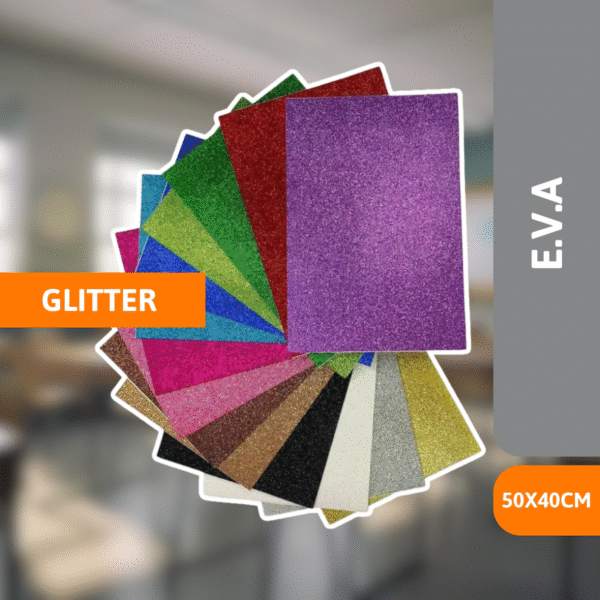 EVA Glitter 50x40cm - BRW - Imagem 2
