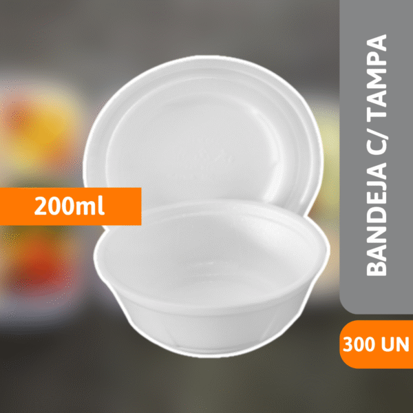 Bandeja com Tampa MC200 C/ 300 Un - MEIWA - Imagem 2