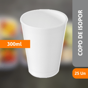 Copo De Isopor 300ML C/ 25 Un - MEIWA