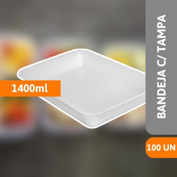 Bandeja de Isopor C/ Tampa MO100-1 100 Un - MEIWA - Imagem 2