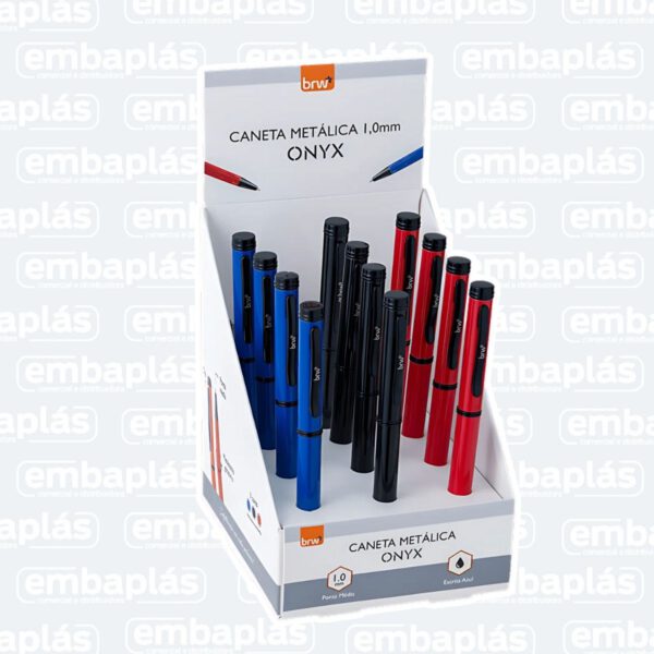 Caneta Esferográfica Metálica 1.0mm Onyx - BRW