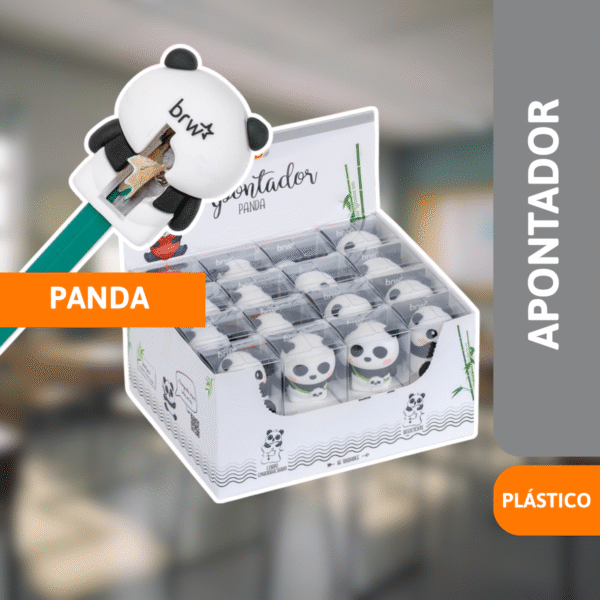 Apontador Plástico Panda - BRW - Imagem 2