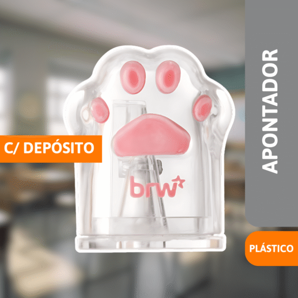 Apontador Plástico C/ Depósito Pet - BRW - Imagem 2
