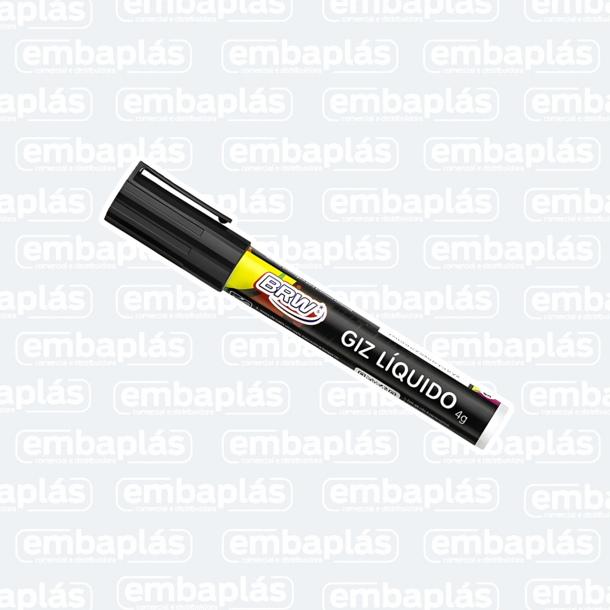 Giz Líquido 6mm 4g Preto - BRW