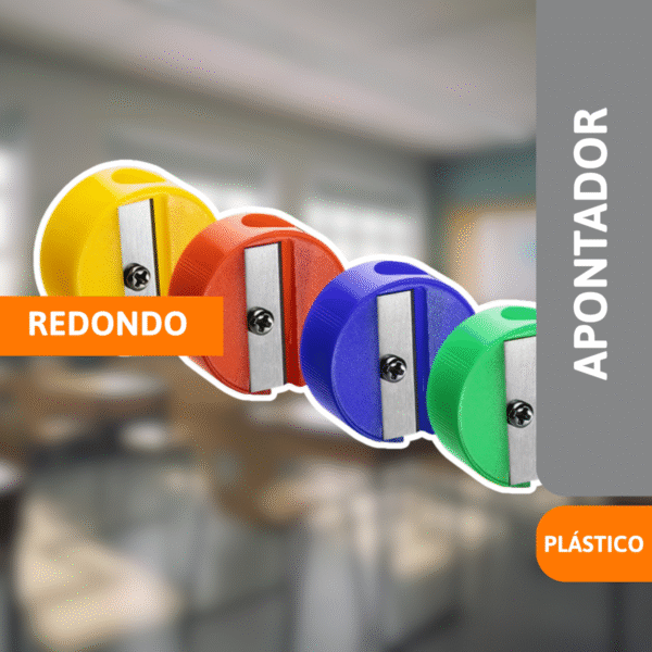 Apontador Plástico Redondo - BRW - Imagem 2