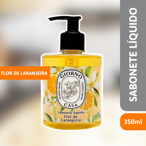 Sabonete Líquido Flor De Laranjeira 350ml - SANOL - Imagem 2