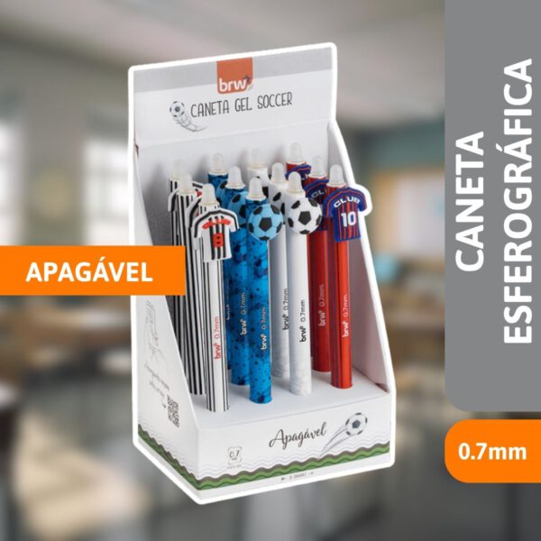 Caneta Esferográfica Divert Gel Apagável 0,7mm - BRW - Imagem 2