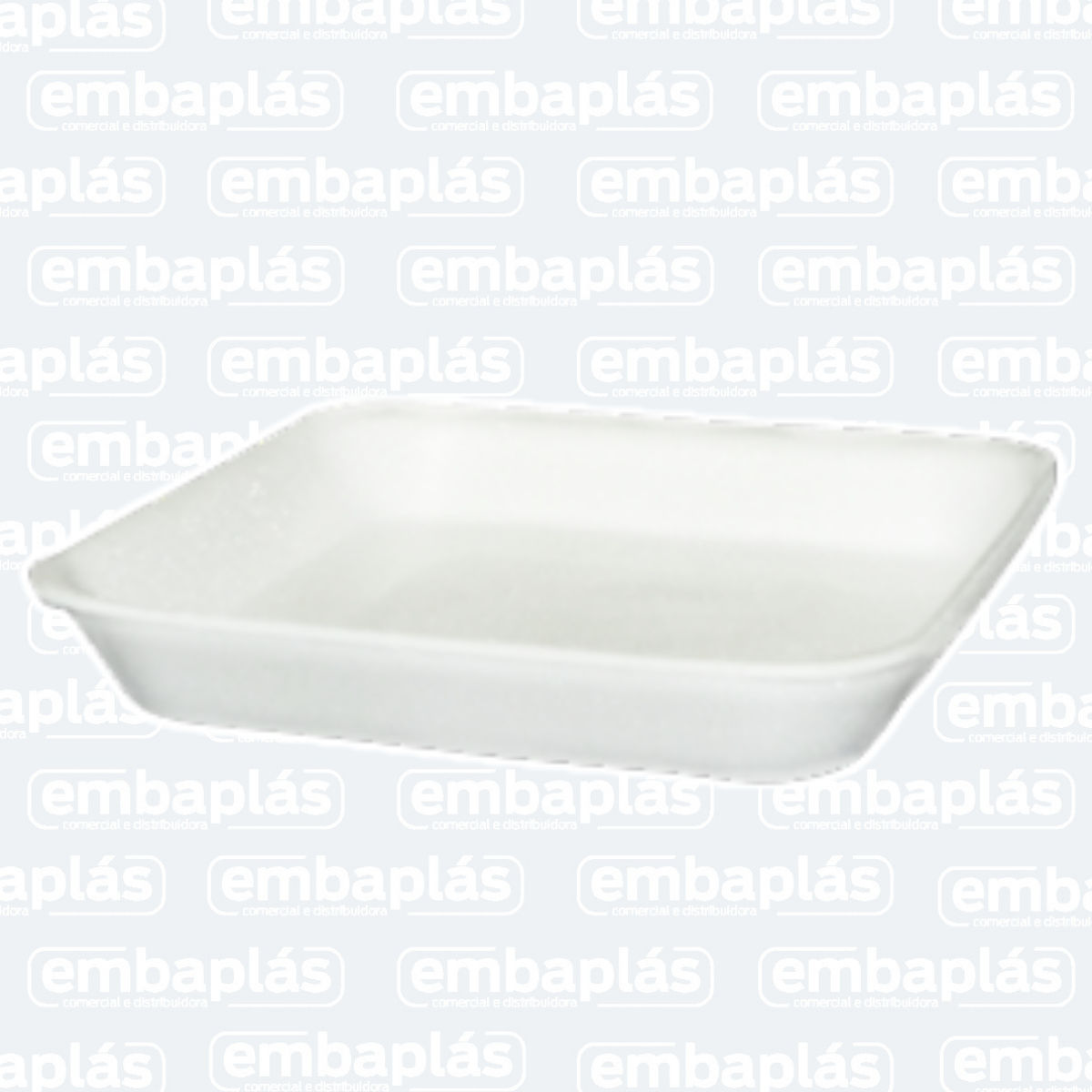 Bandeja De Isopor FR01 Rasa 15x15x2cm 10 Un - SPUMAPAC