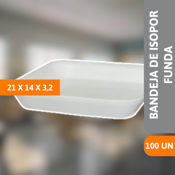 Bandeja De Isopor FF03 Funda 23x18x2cm 10 Un - SPUMAPAC - Imagem 2