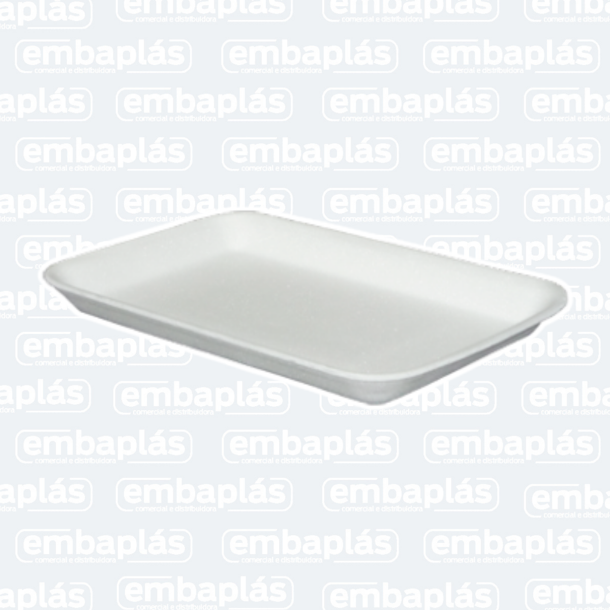 Bandeja De Isopor FR02 Rasa 21x14x1cm 10 Un - SPUMAPAC