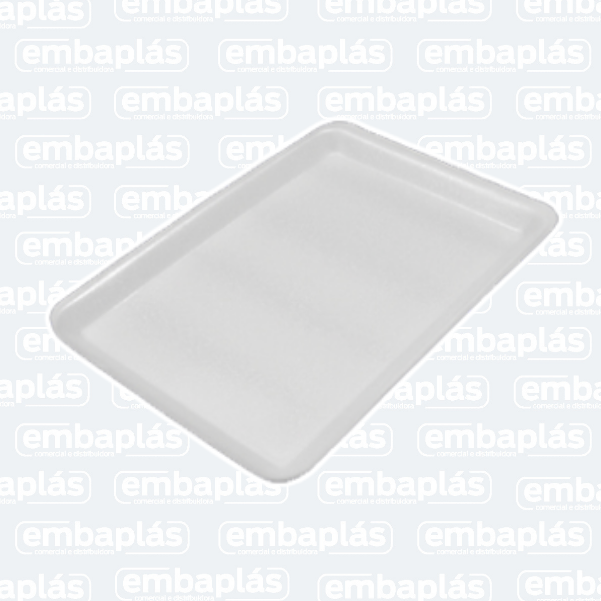 Bandeja De Isopor FR03 Rasa 23x18x1cm 10 Un - SPUMAPAC