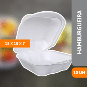 Hamburgueira HF02 15x15x7cm 10 Un -SPUMAPAC