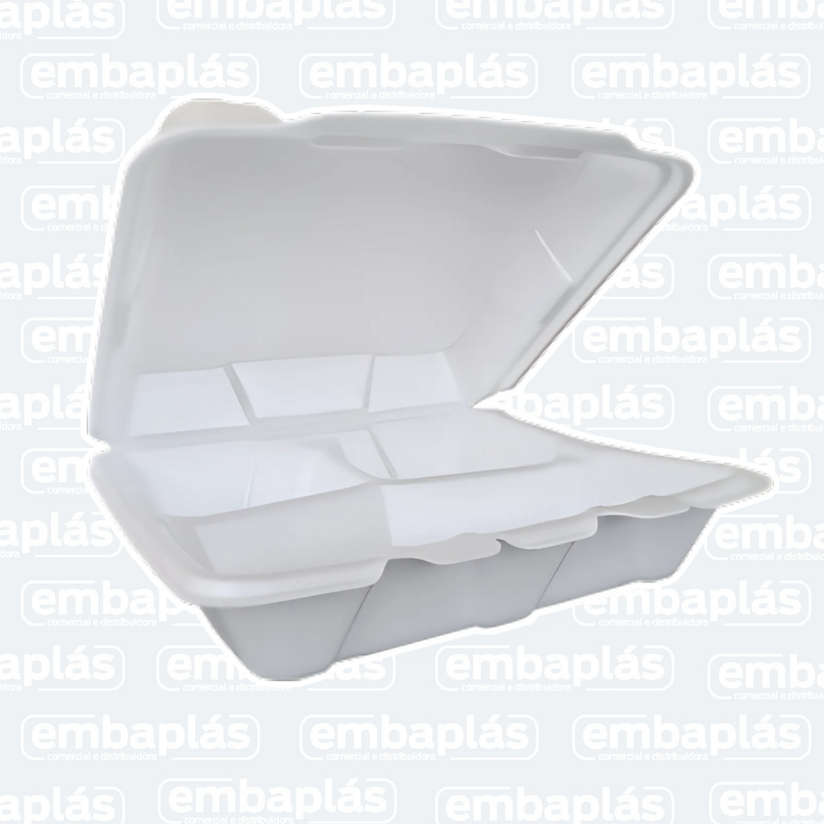 Haburgueira HF102 C/ 3 Divisórias 10 Un - SPUMAPAC