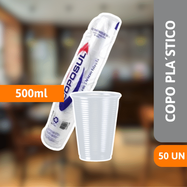 Copo Plástico 500ml Abnt 50 Un - COPOSUL - Imagem 2