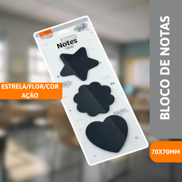 Bloco Smart Notes Tokens 70x70mm - BRW - Imagem 2