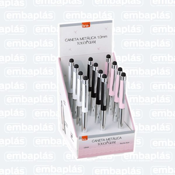 Caneta Esferográfica Metálica 1.0mm Touch Glam - BRW