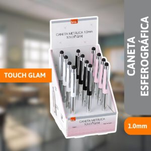 Caneta Esferográfica Metálica 1.0mm Touch Glam - BRW