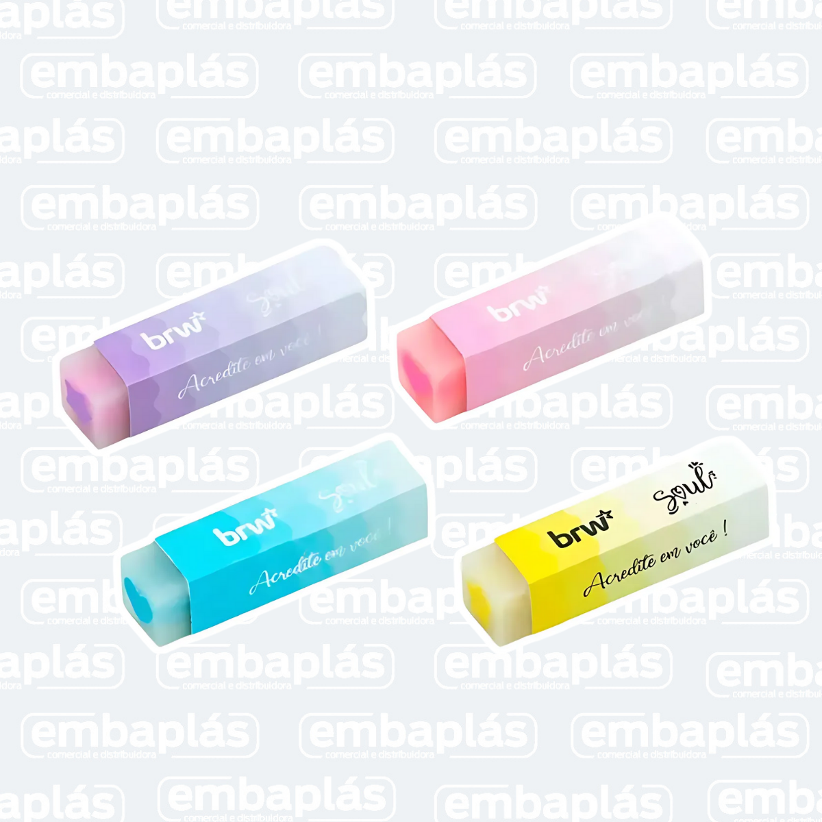 Borracha Transparente Estampada - BRW