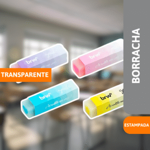 Borracha Transparente Estampada - BRW