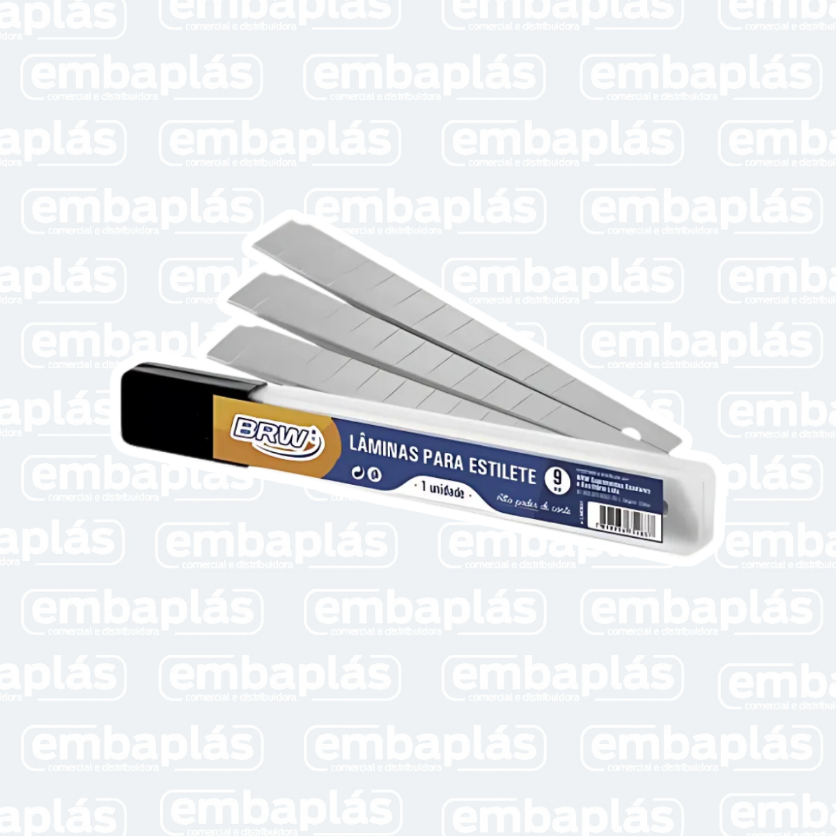 Lamina P/ Estilete Estreita 9mm C/ 10 Un - BRW