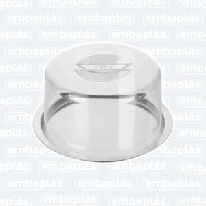Queijeira Aço Inox Tampa Em Ps Cristal - VIEL