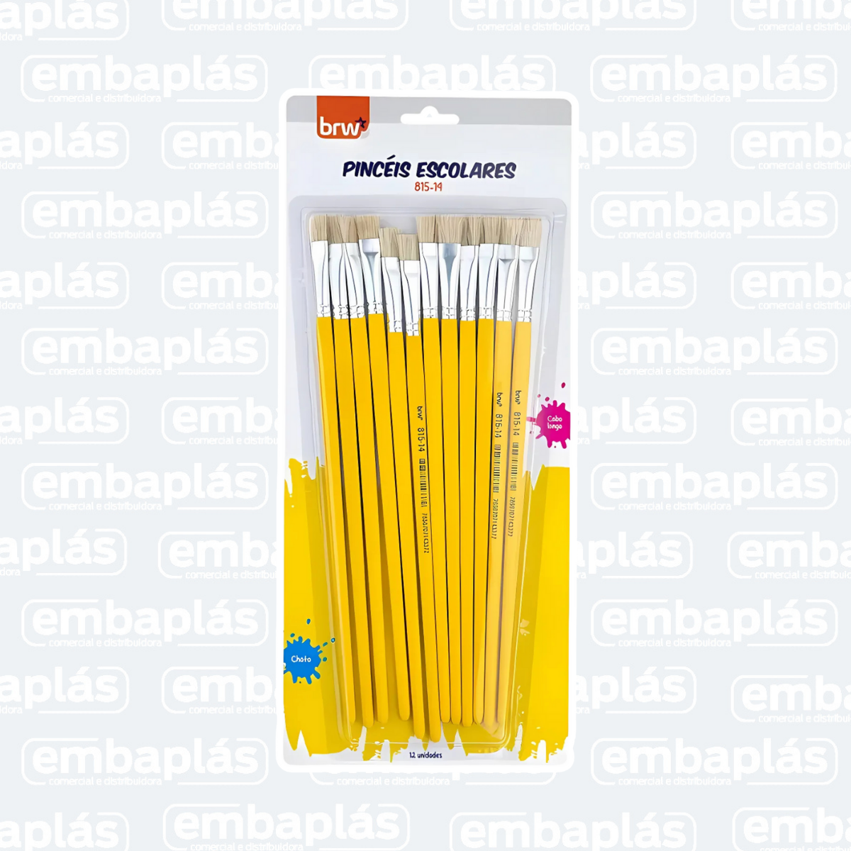 Pincel Escolar Chato 815-14 - BRW