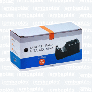Suporte Para Fita Adesiva Médio Preto - BRW
