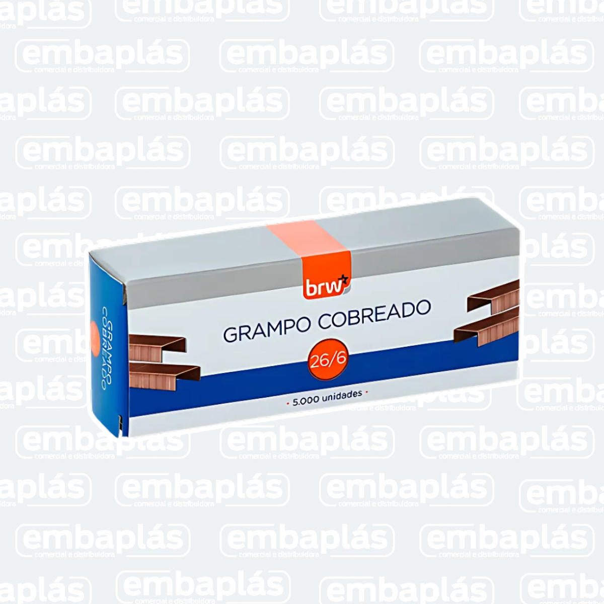 Grampo Cobreado 26/6 C/5000 Un - BRW