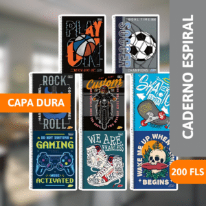 Caderno Espiral Capa Dura  1/4 200 Fls D+ - TILIBRA