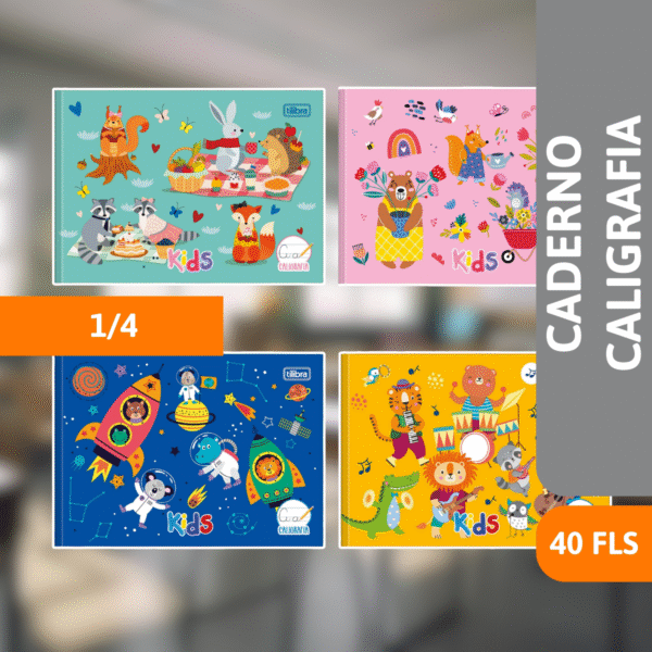 Caderno Caligrafia 1/4 Capa Dura 40 Fls - TILIBRA - Imagem 2