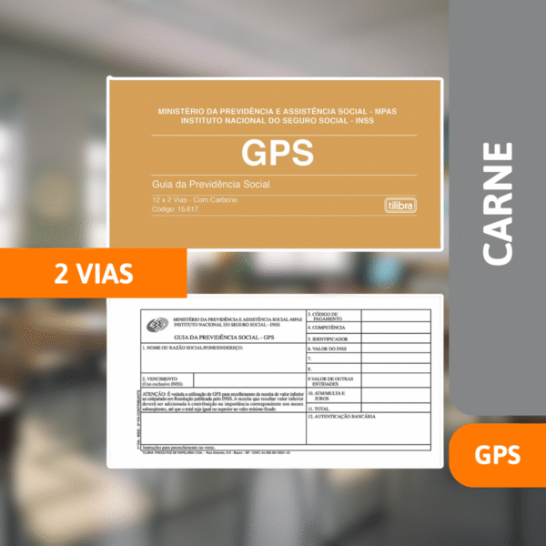 Carnê Gps 2 Vias - TILIBRA - Imagem 2