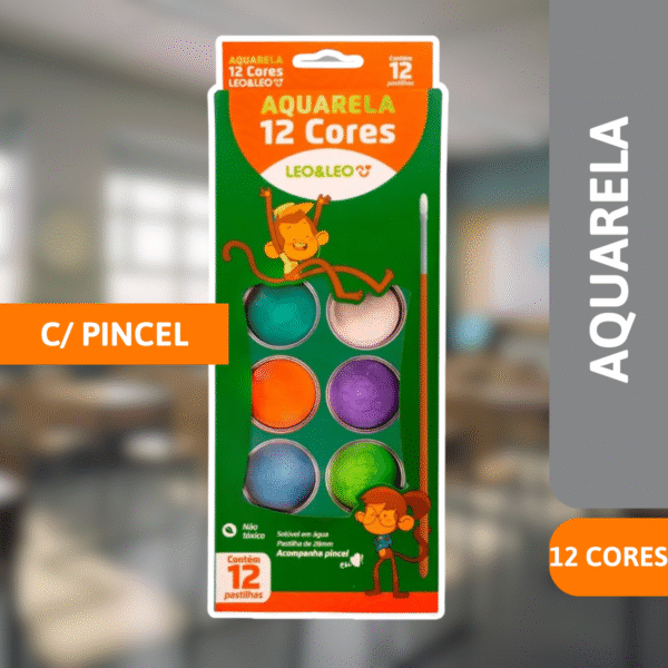 Aquarela C/12 Cores - LEONORA - Imagem 2