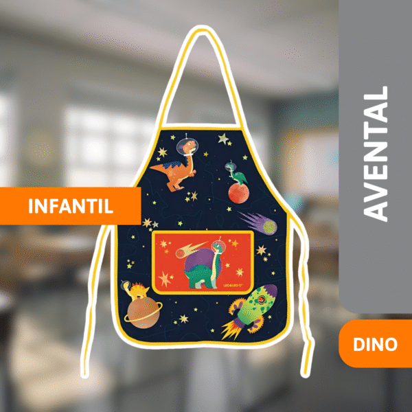 Avental Infantil Dino - LEONORA - Imagem 2