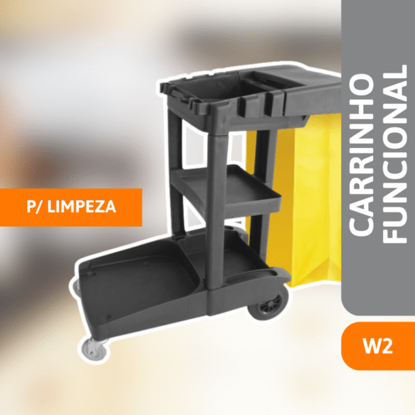 Carrinho Funcional P/ Limpeza W2 - JSN - Imagem 2