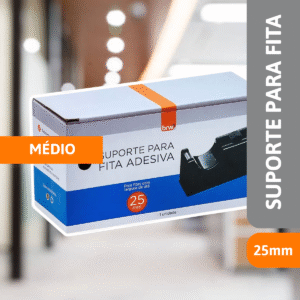 Suporte Para Fita Adesiva Médio Preto - BRW