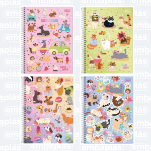 Caderno Universitário Capa Dura 16x1 256Fls Hug Me - TILIBRA