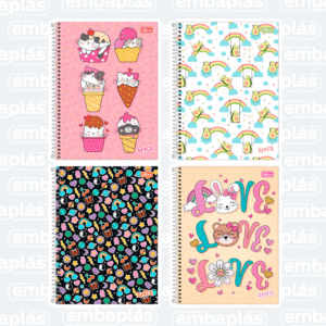 Caderno Universitário Capa Dura 16x1 256Fls Spice Fem - TILIBRA