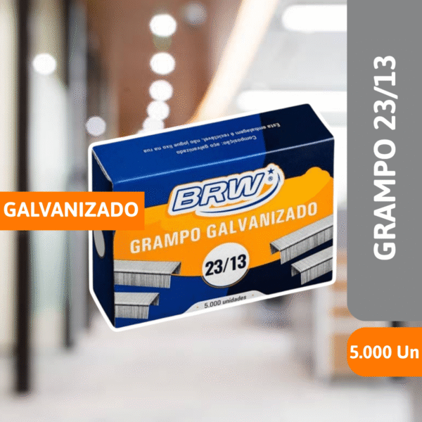 Grampo Galvanizado 23/13 C/5000 Un - BRW - Imagem 2