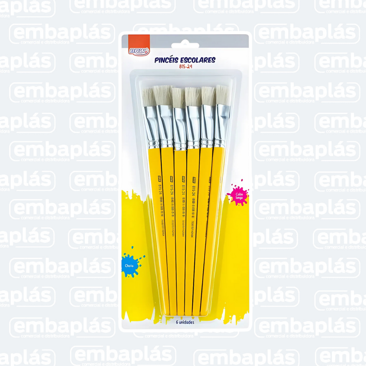 Pincel Escolar Chato 815-24 - BRW
