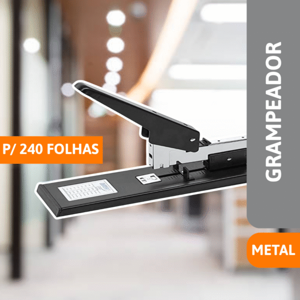 Grampeador De Metal P/240 Folhas - BRW - Imagem 2