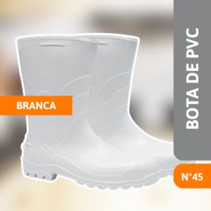 Bota De Pvc Branca Nº45 - BRACOL