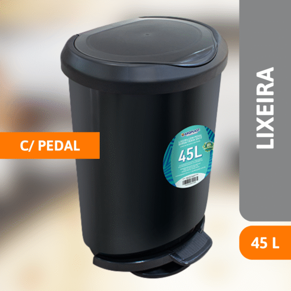 Lixeira C/ Pedal 45 Litros - ARQPLAST - Imagem 2