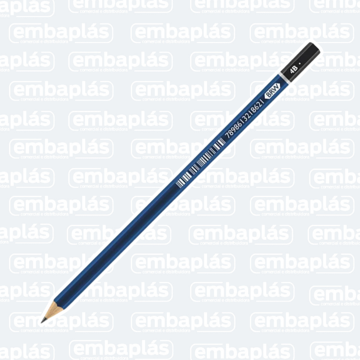 Lápis 4B De Madeira Sextavo - BRW