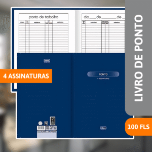 Livro Ponto 4 Assinaturas 100 Fls - TILIBRA