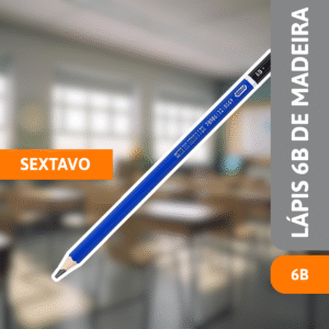 Lápis 6B De Madeira Sextavo - BRW