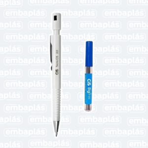 Lapiseira 2.0mm Com 6 Grafites Branca -BRW