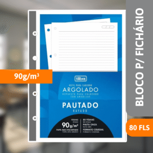 Bloco P/ Fichário Universitário 80 Fls - TILIBRA