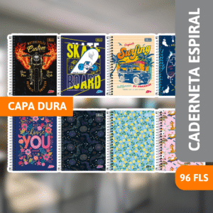 Caderneta  Espiral Capa Dura 1/8-D+ 96 Fls - TILIBRA